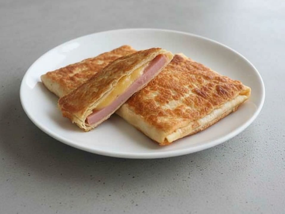 Лаваш с колбасой и яйцом