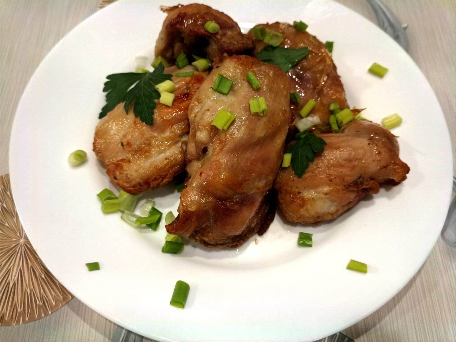 Курица кусочками